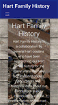 Mobile Screenshot of hartfamilyhistory.com