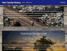 Tablet Screenshot of hartfamilyhistory.com